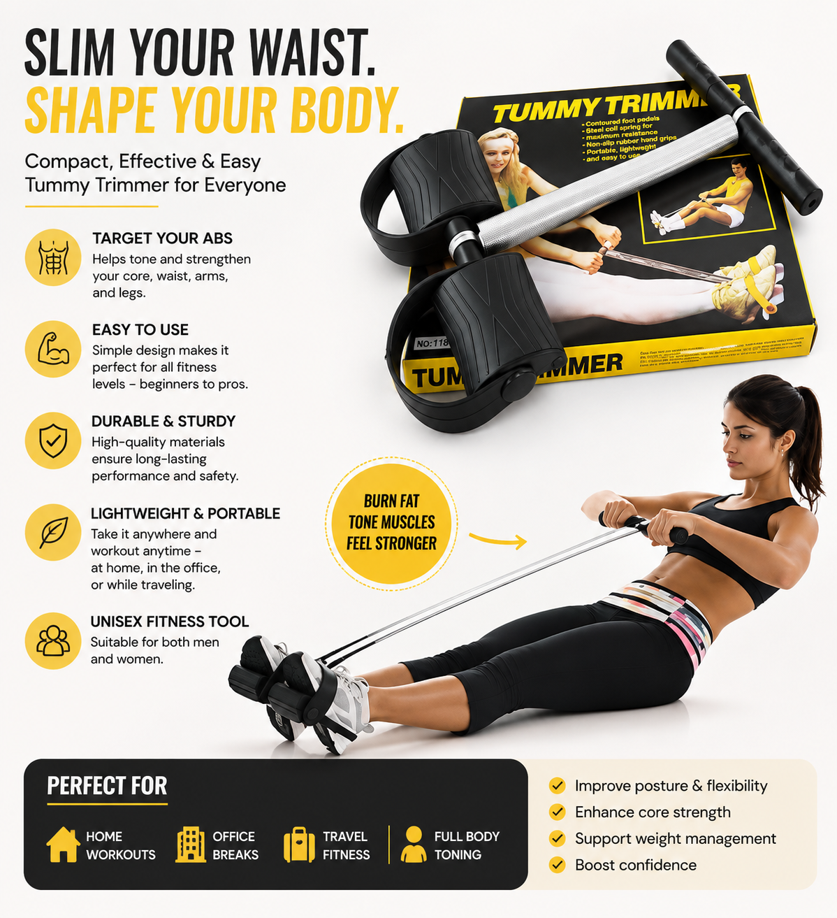 Full Body Exercise Workout Tummy Trimmer