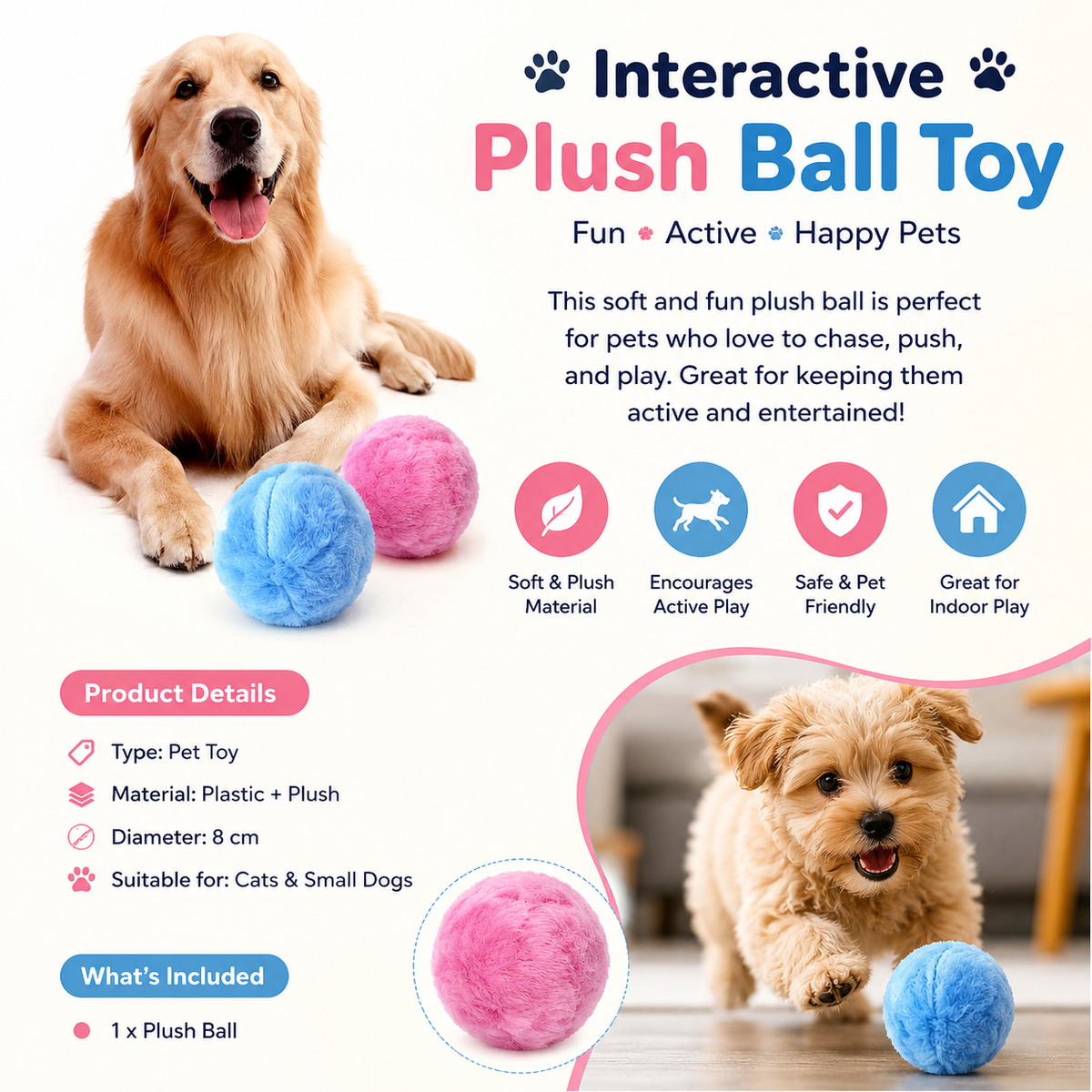 Dog Rolling Ball