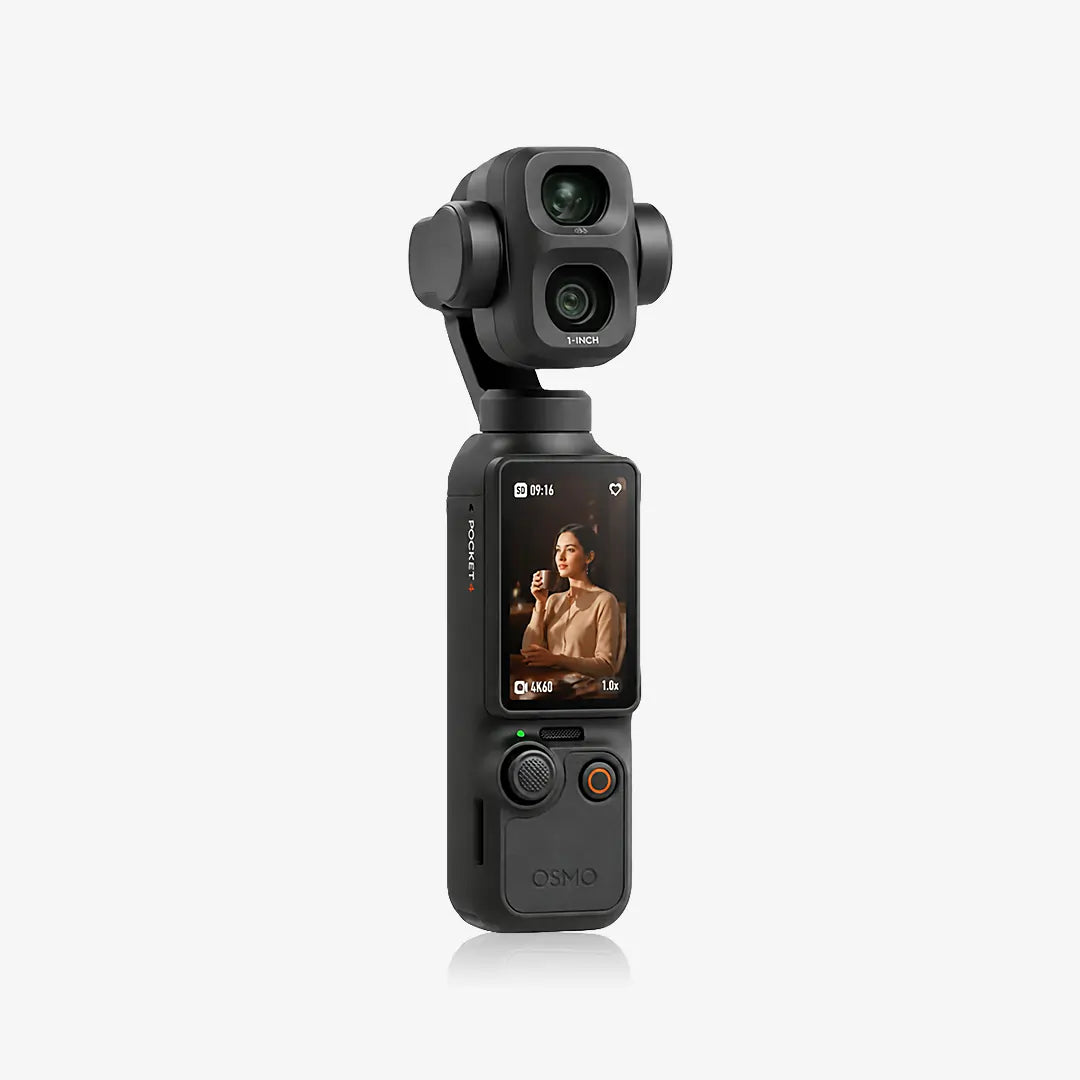 Body Camera with 180° Rotating Lens for vlogging with 4k camera