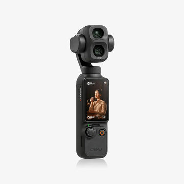 Body Camera with 180° Rotating Lens for vlogging with 4k camera
