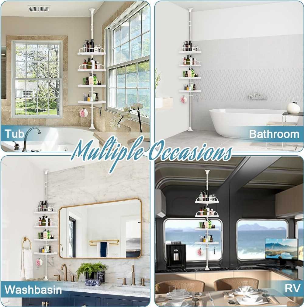 4 Layer Multi Corner Bathroom Organizer A
