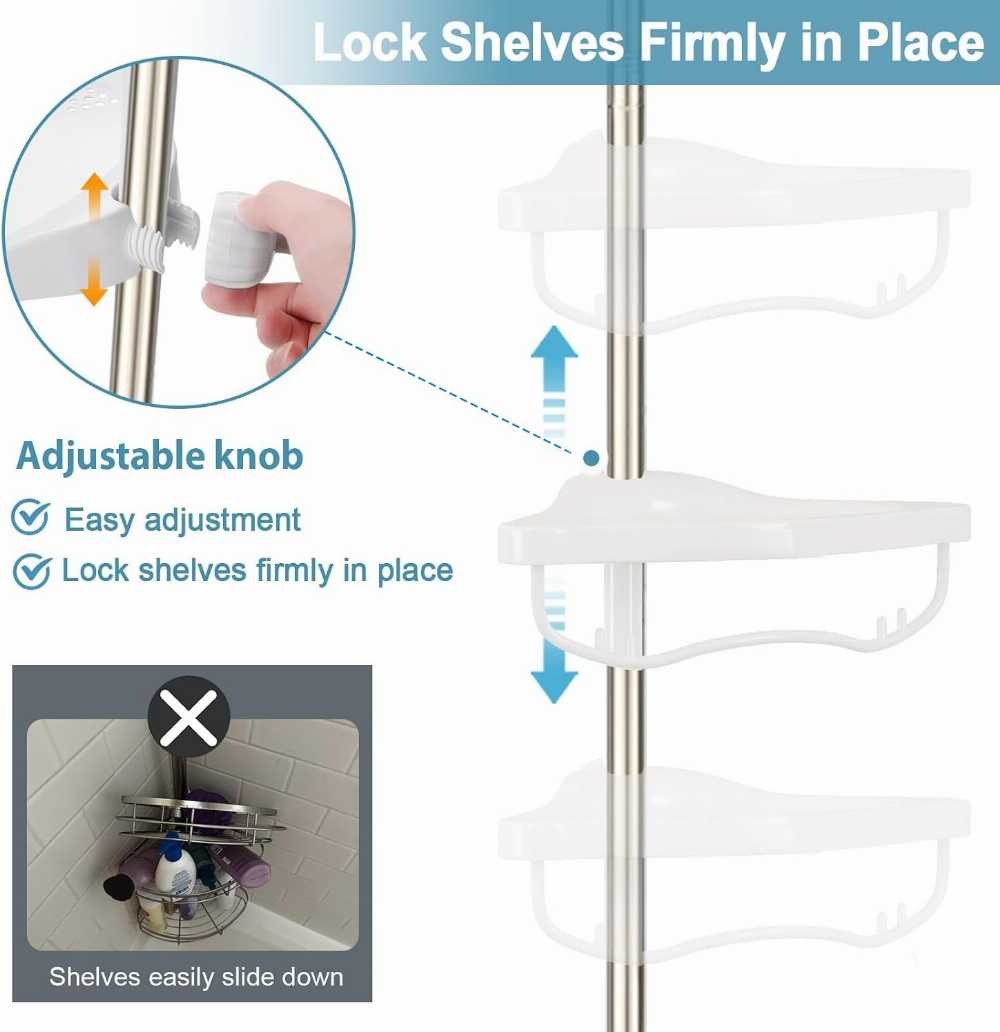 4 Layer Multi Corner Bathroom Organizer A