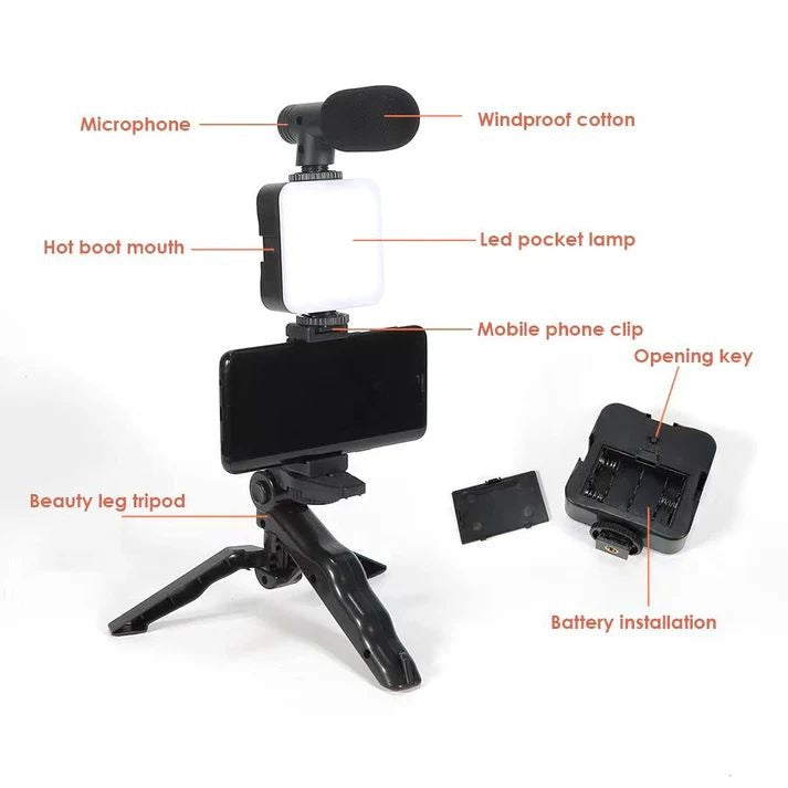 Smartphone and Camera Vlogging Studio Kits