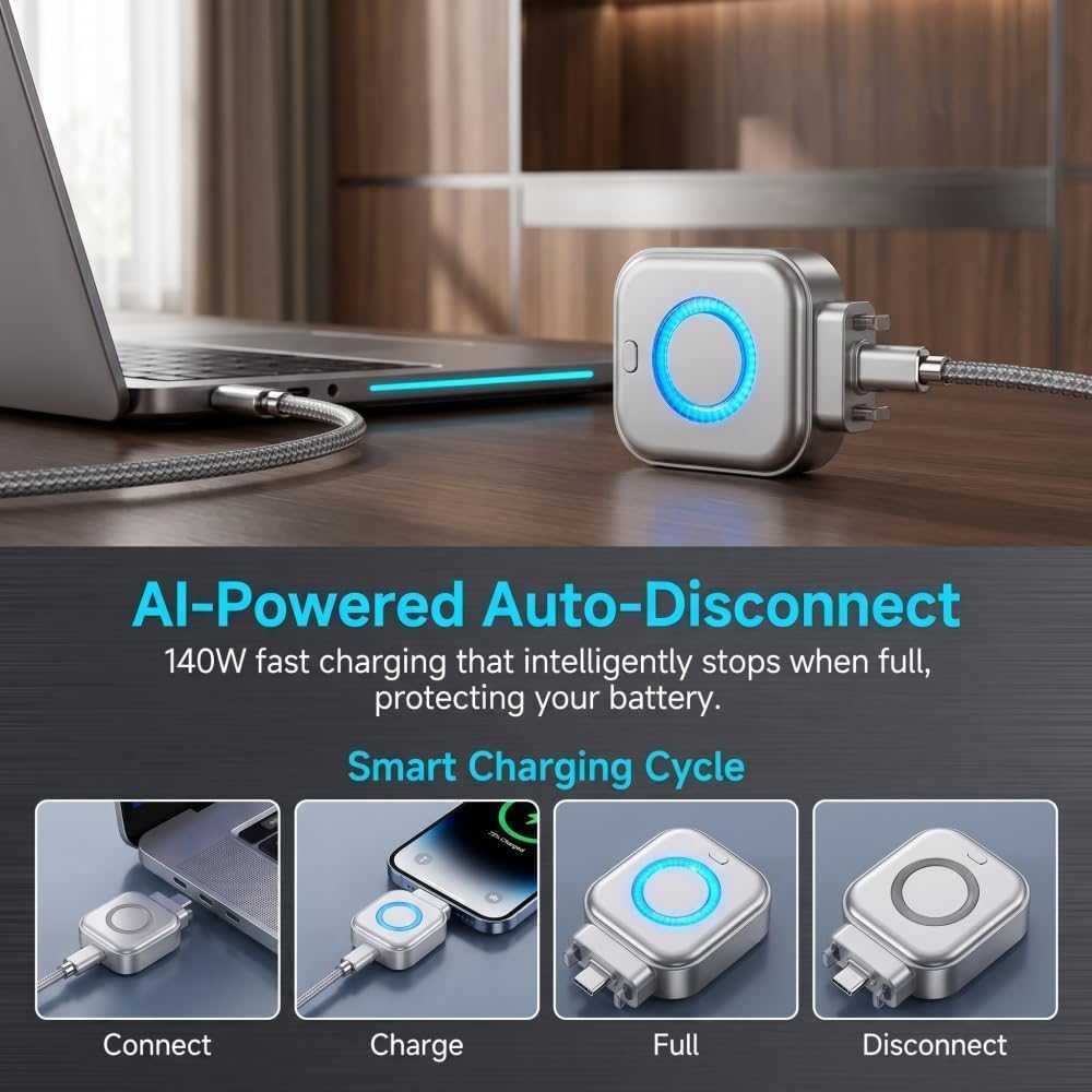 Smart Auto-Stop Charging Adapter